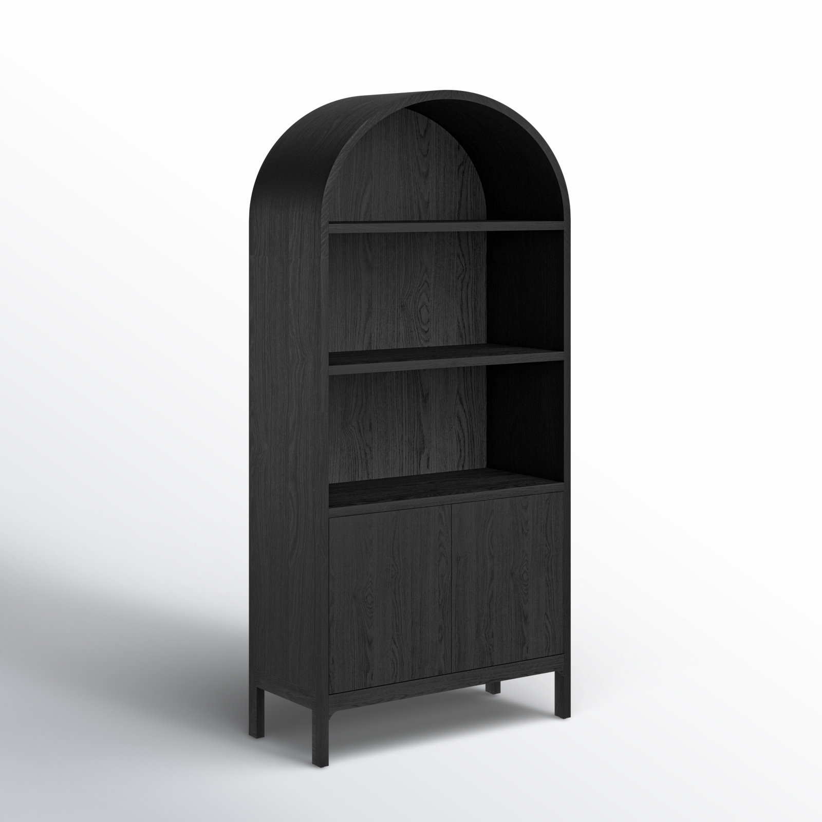 2-Door Accent Cabinet,  Black