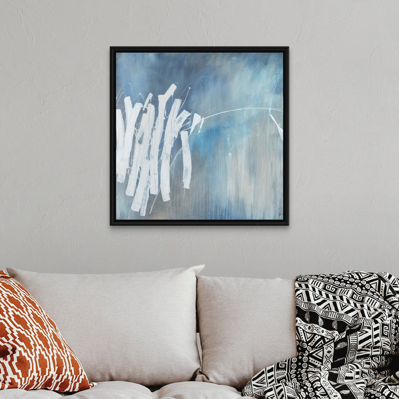 Reproduction d’art sur toile « hotline II » par Joshua Schicker, H 32 po x l 32 po x P 1,75 po, Cadre flottant noir