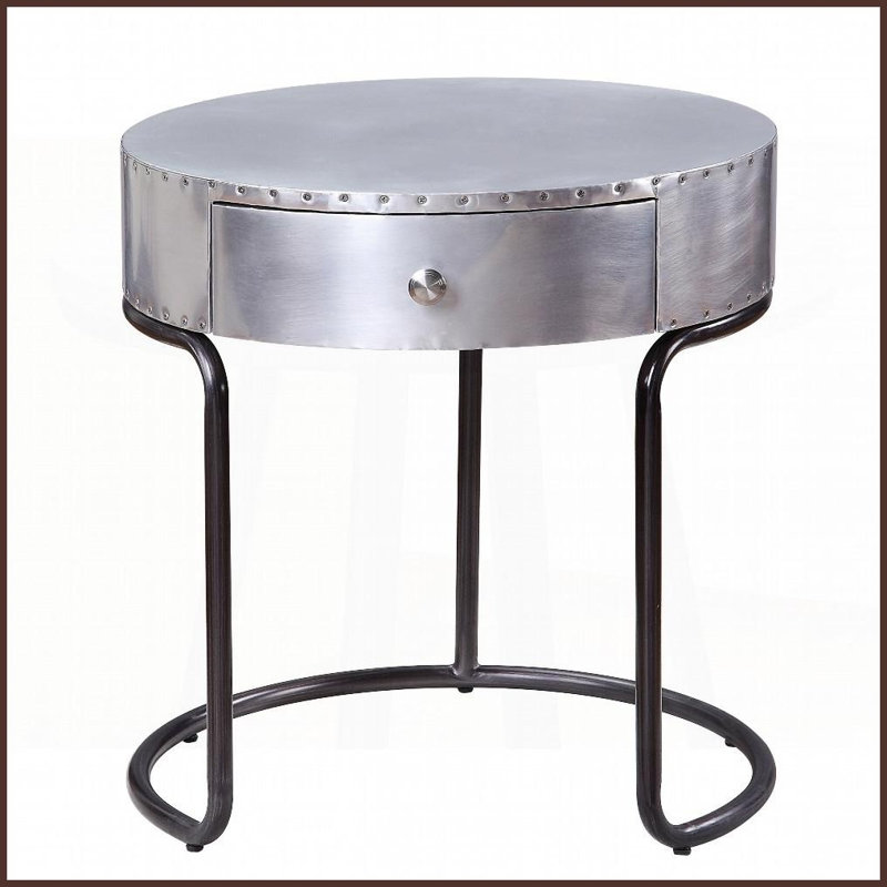 Table basse industrielle moderne en aluminium - rangement entièrement assemblé pour le salon, aéré et amp; Durable