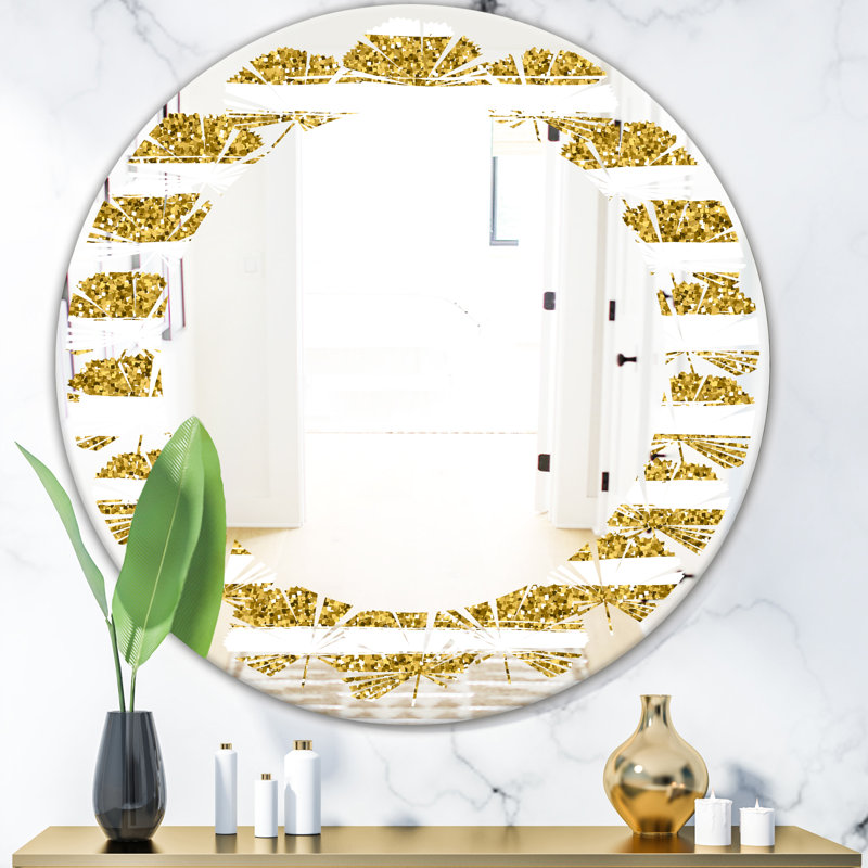 Miroir mural Leaves, H 23,6 po x l 23,6 po