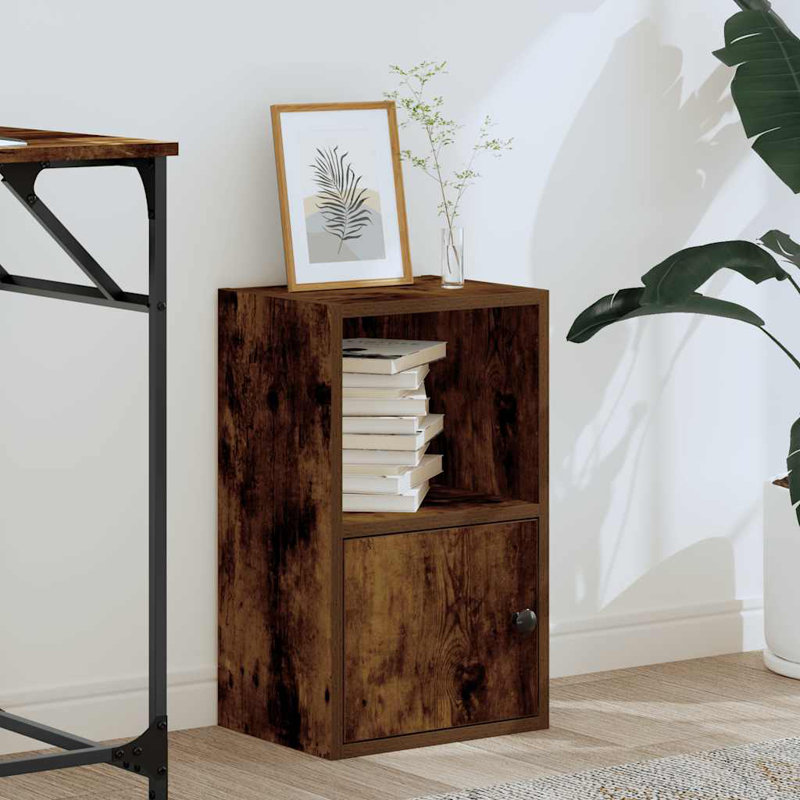 Conary 31cm W Bookcase, Smoked Oak, (2 Shelves) 52cmH x 31cmW x 24cmD