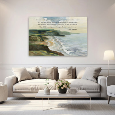 Bénédiction de la côte irlandaise, bleu, gris, paysage, plage, bénédiction