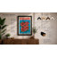 Poinsettia Festive Cluster Botanical - Framed Print-501722806-501722801