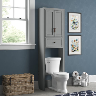 Jesse 22"" W x 72"" H x 11"" D Free-Standing Over-the-Toilet Storage -  Andover Millsâ¢, BAE0F72042CA4486B19FD97577D02219