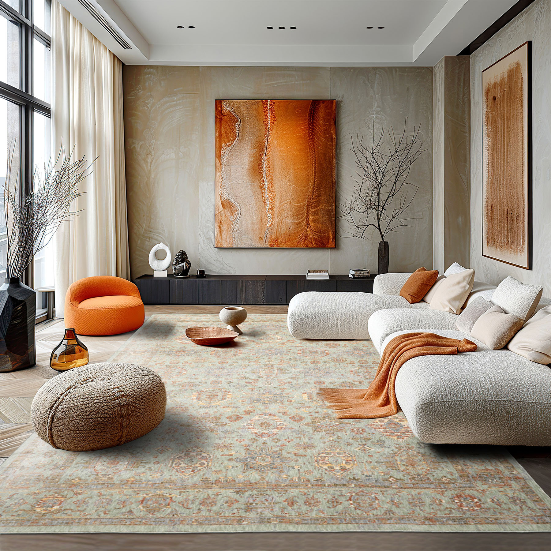Dense Rugs Bloomsbury Market Multi Size Aqua Machine Made Dense Pile Rug Artisanal ...