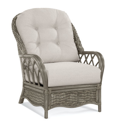 Chaise avec accoudoirs en rotin Everglade