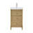 Isabella 20 In. W X 16 In. D X 35 In. H Single Sink Bath Vanity In Light Oak Finish With White Ceramic Top