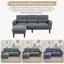 3 Seater Fabric Sofa-323001826