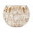 5.9" SHINY LIGHT AMBER OVAL CUTOUT TEXT GLASS, 4 Pack