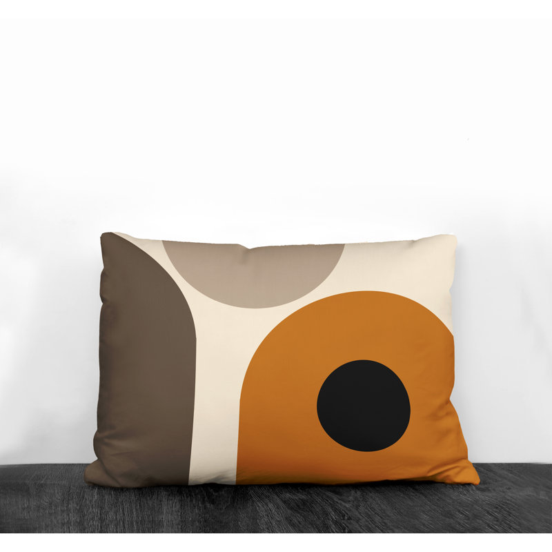 Coussin intérieur / extérieur en polyester filé Yenz, Orange