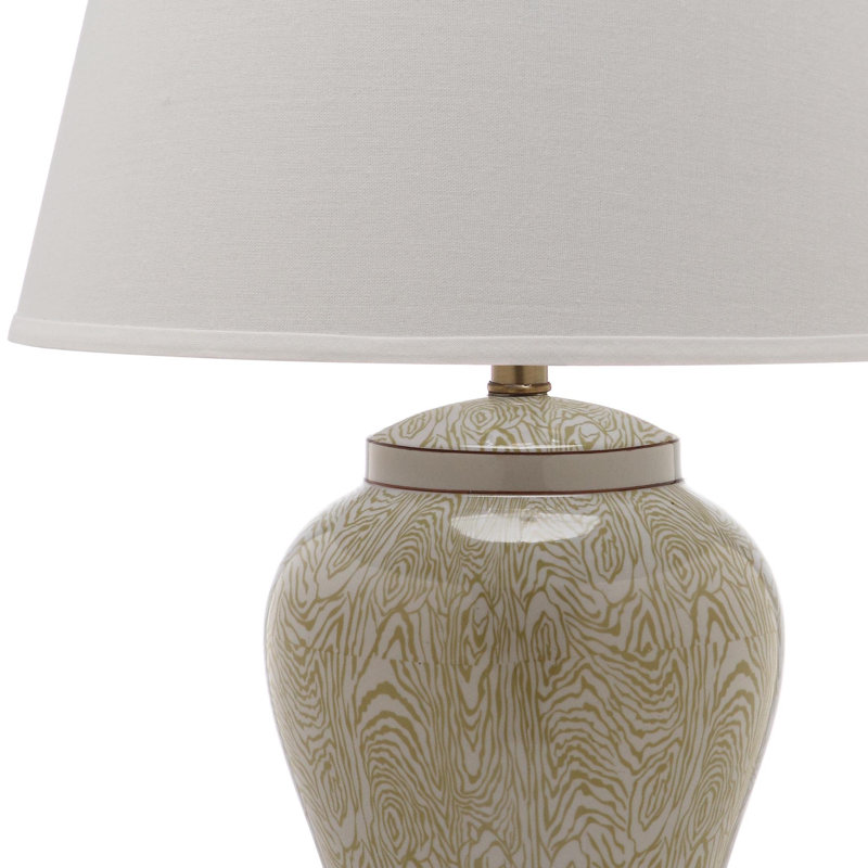 Temple jar 29" lampe de table avec abat-jour empire Spring Blossom