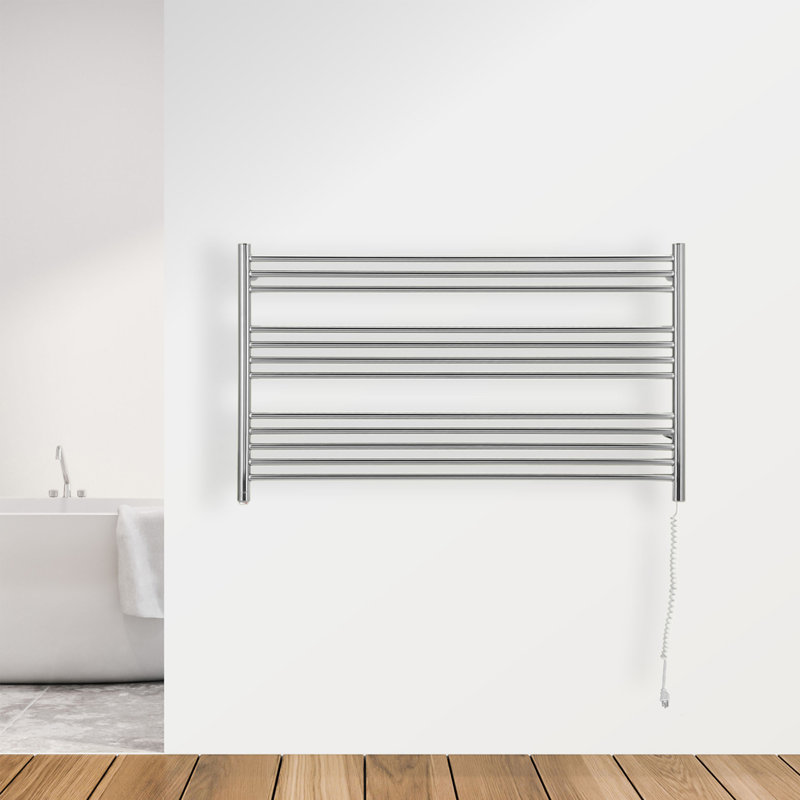 Amplia Straight Towel Rail Towel Warmer, Chrome