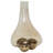 Glass Vase with Aluminum Metal Accent, Modern Handblown Design with Sculptural Removable Insert for Contemporary Home Decor