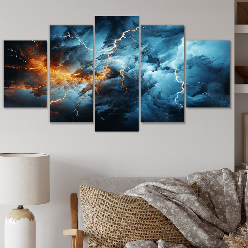 Cynthy - impression sur toile de paysages - 5 panneaux