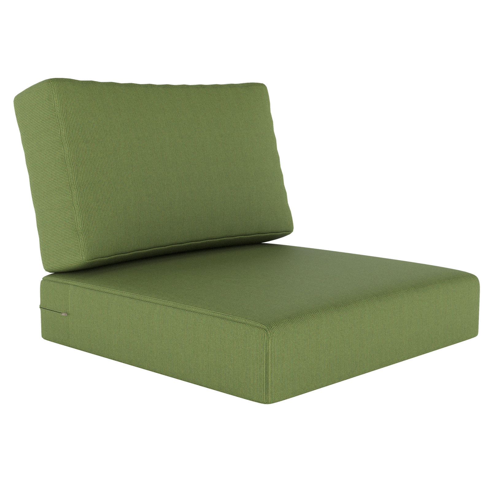 Amala Sunbrella® Seat and Back Cushion, Sunbrella® Spectrum Cilantro Plainweave, 28.5" W x 28.5" D