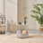Deeley Small End Table with Storage Bag X-Shaped Cross-Leg Side Table Foldable Tray-2064531331