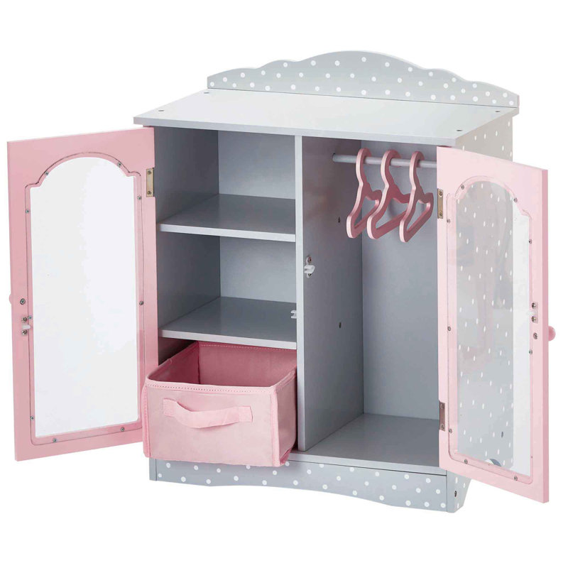 Olivia's Little World 18" Doll Wooden Double Door Shaker Dresser