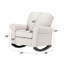 Chaise berçante en tissu