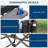 Set of 2 Heavy Duty Folding Camping Chairs - 180kg Capacity with Side Table & Cup Holder - Portable Outdoor Lounge Chairs with Carry Bag, Mesh Back & Storage Pocket for Beach, Fishing, Picnic-1803205566