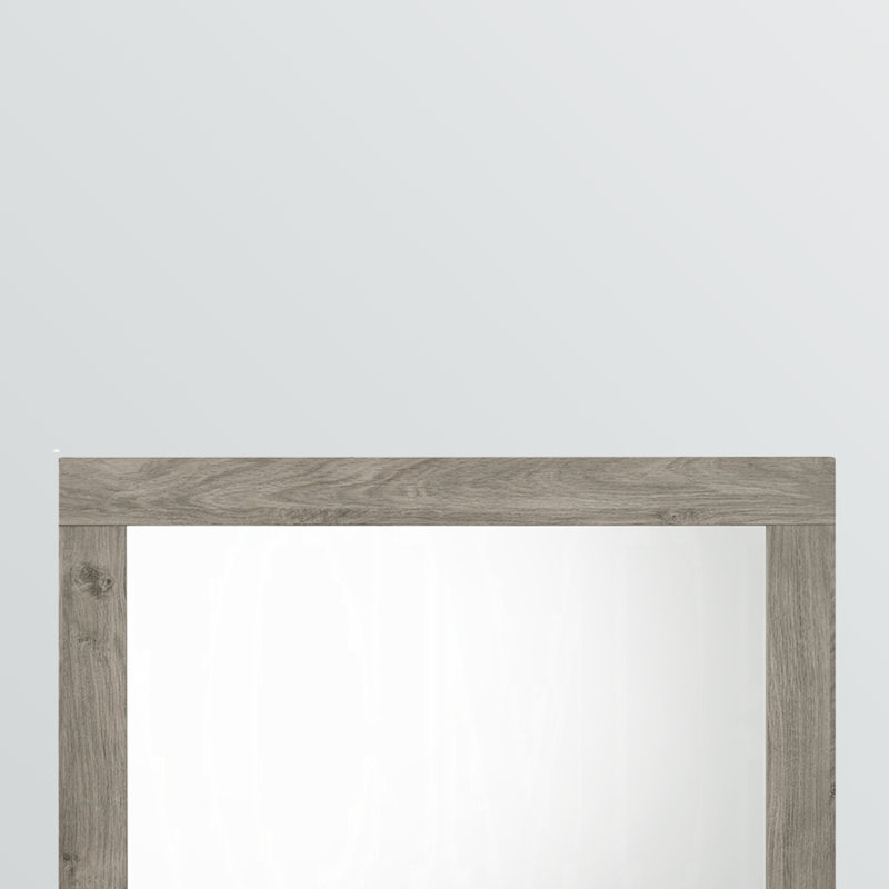 Miroir Tatum avec finition gris clair