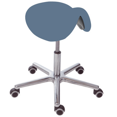 Adjustable Height Ergonomic Lab Stool Wheels