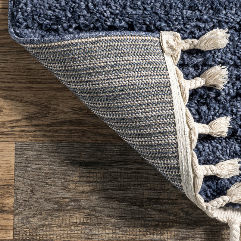 Tapis à poil long pour salle à manger Risette, Rectangle 8 pi x 10 pi