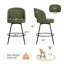 Tabouret de bar pivotant de 26 po de hauteur avec structure et coussin en métal-1393784381-1392948335