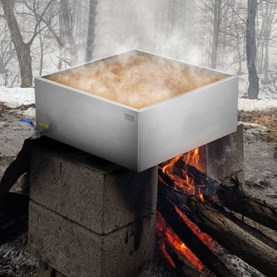 Maple Syrup Evaporator Pan 304 Stainless Steel with Valve for Home Outdoor