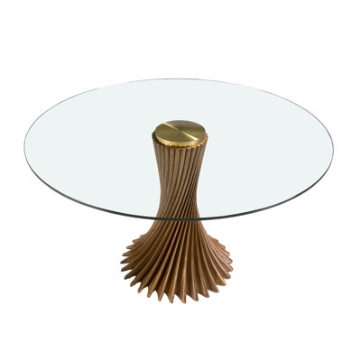 Round Glass Top Dining Table