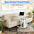 Height Adjustable Side End Table with Shelves
