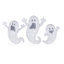 Ensemble de 3 décorations d'extérieur d'Halloween 2,5D fantômes avec 200 lumières à DEL blanc chaud (KD)