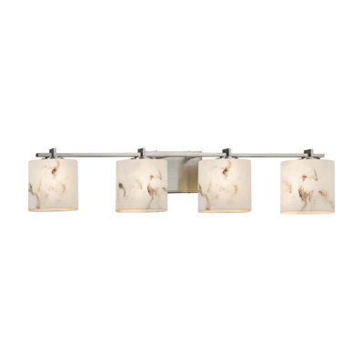 Abat-jour de meuble-lavabo rectangulaire 4 lumières Donatelli