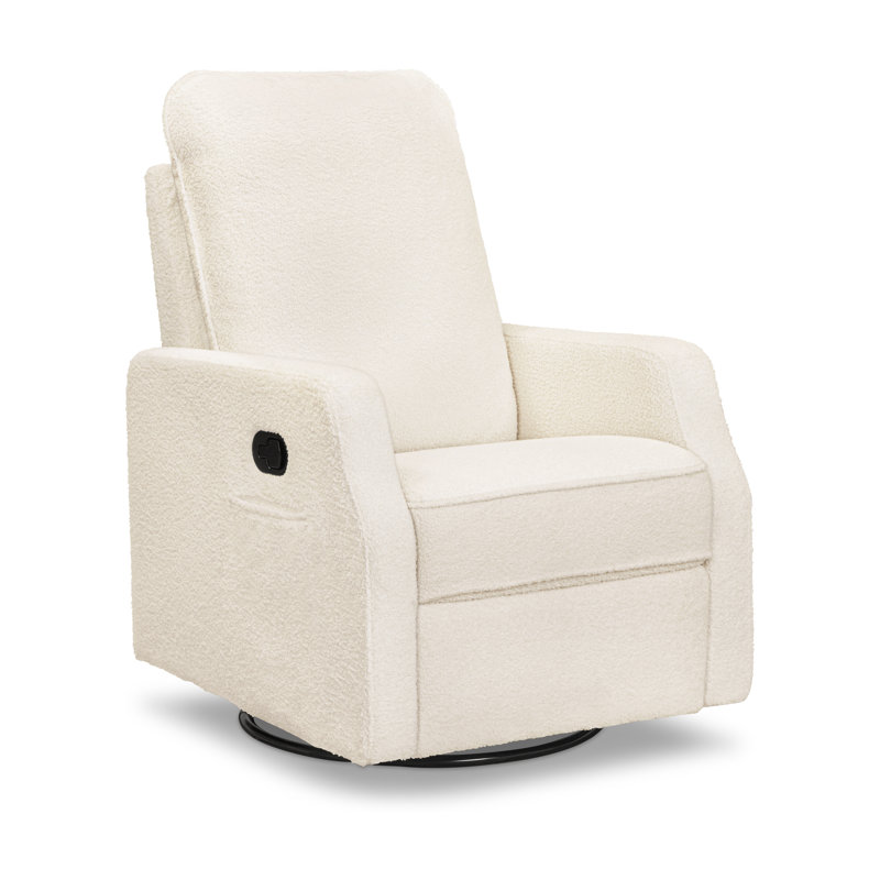 Lucas Pillowback Swivel Recliner, Cozy Cream