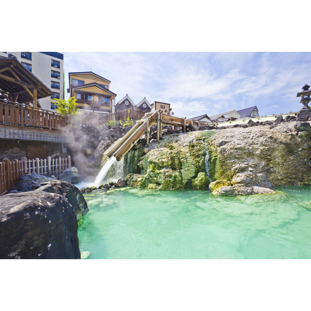 Yubatake Onsen, Japan- Leinwandbild