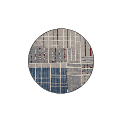 Machine Washable Gray Area Rug