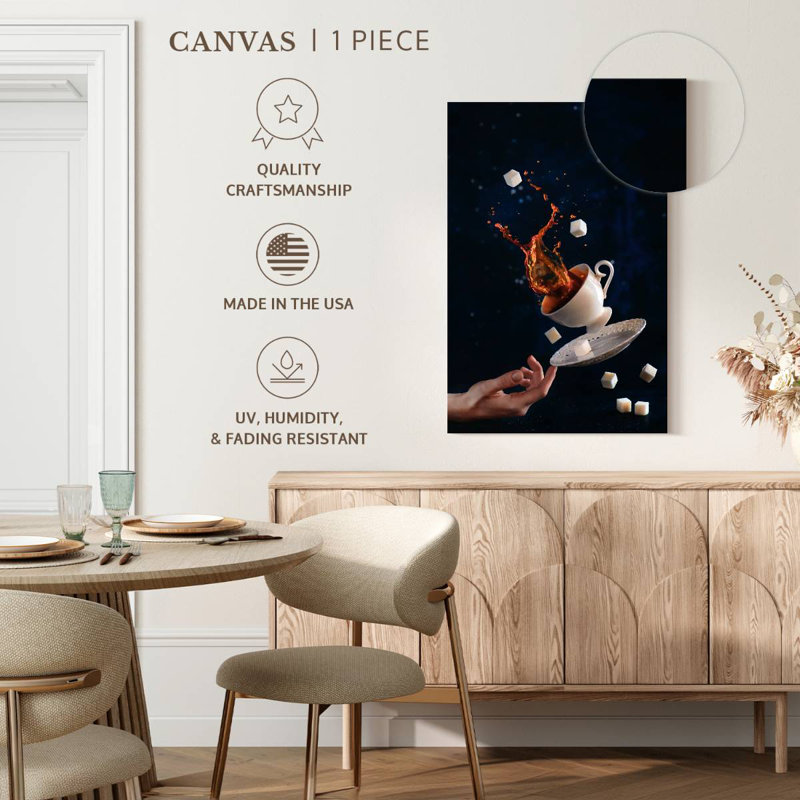 Yarlin Sweet Coffee Splash, 36" H x 24" W