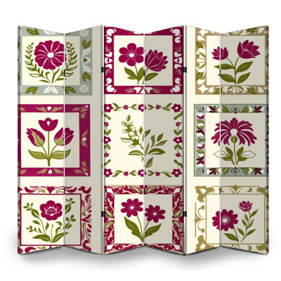 Paravent mexicain à 6 panneaux paravent Royal Floral