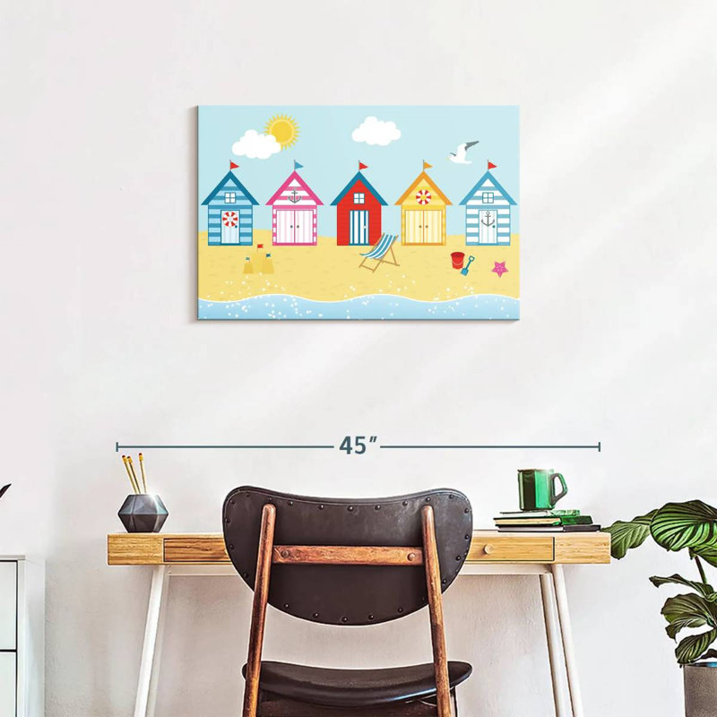 Cartoon Aydelis Huts, 20" H x 30" W