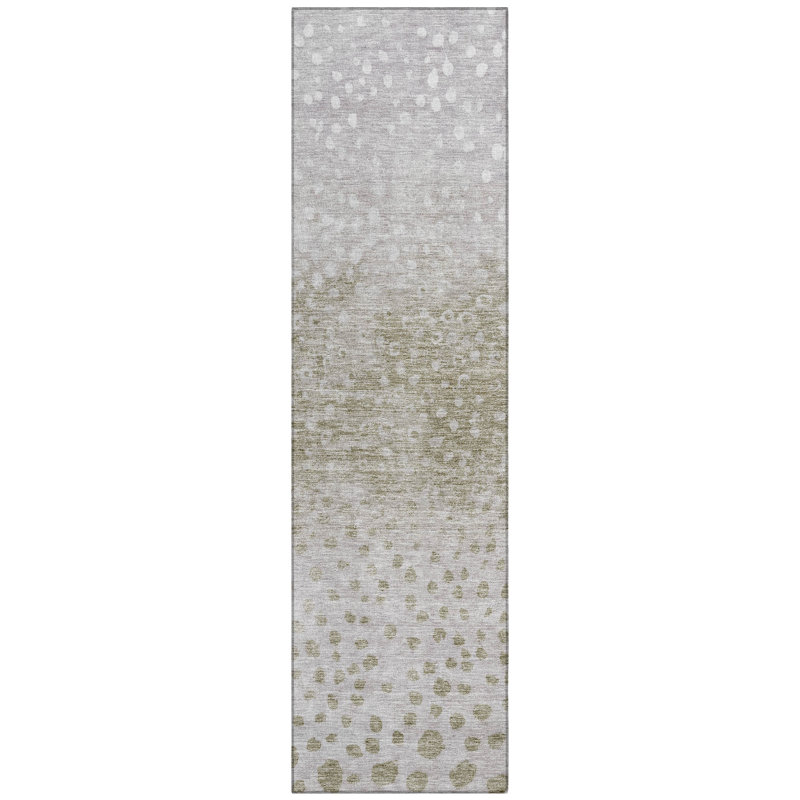 Chayil Area Rug with Non-Slip Backing, Runner 2'3" x 7'6"