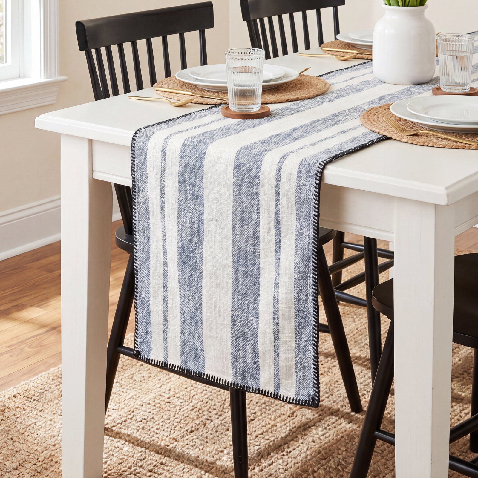 Jenna Design Striped Table Runner