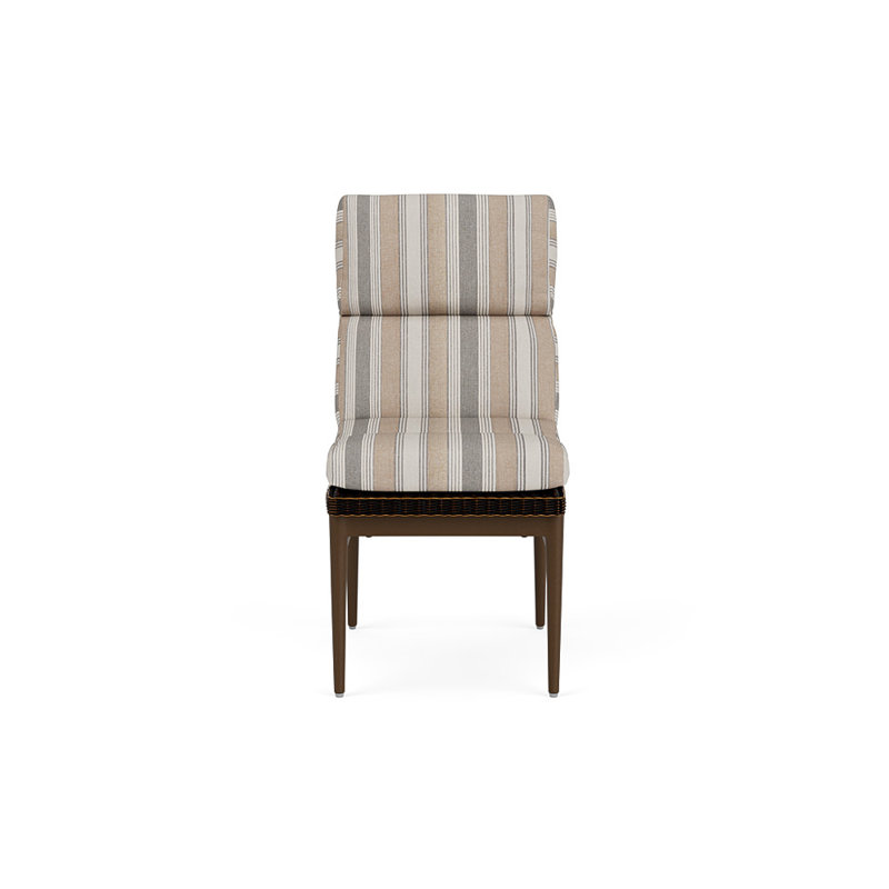 Cascade Outdoor Dining Side Chair, Purveyor Pewter, Mink
