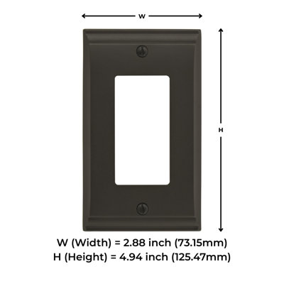 Candler 1-Gang Rocker Wall Plate
