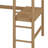 Twin Size Rubber Wood Loft Bed – Desk, Boucle Upholstered Headboard/Footboard, Ladder & Safety Guardrails