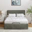 Lit plateforme tapissier Neilius avec housse lavable-92576047-92576039