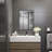 Matte Black Rectangle Metal Mirror