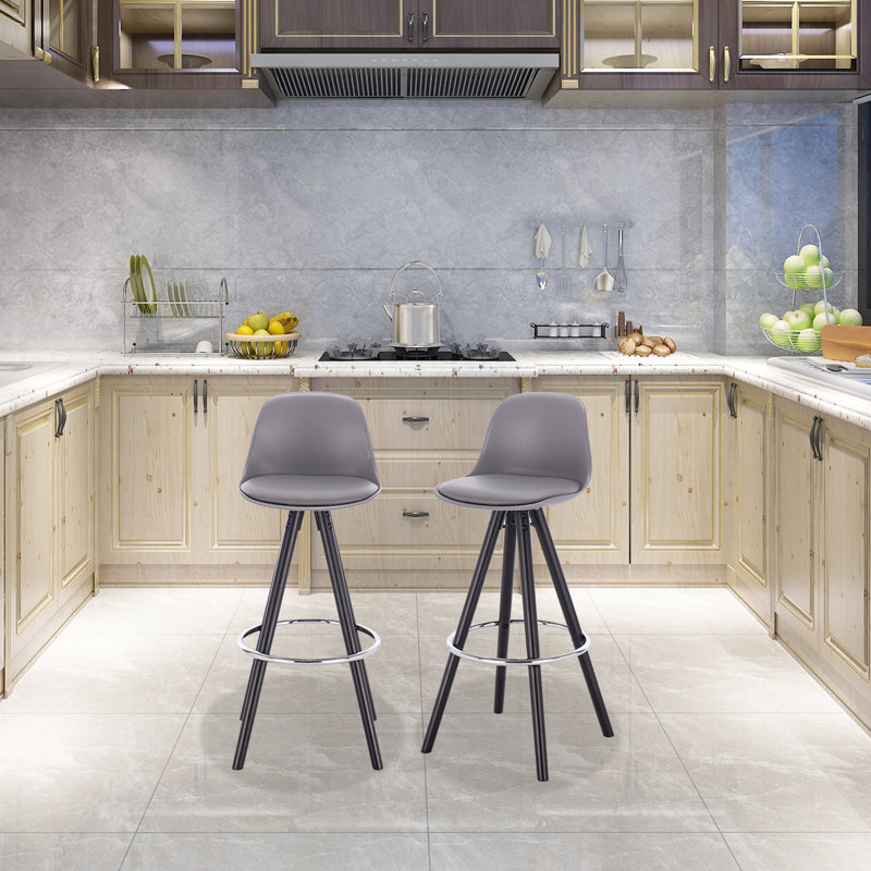 Athens 75cm Bar Stool, Grey
