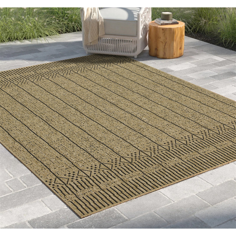 Tapis rectangulaire pour l'intérieur et l'extérieur, Rectangle 7 pi 10 po x 10 pi 3 po