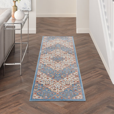 Tapis ivoire traditionnel Rheba