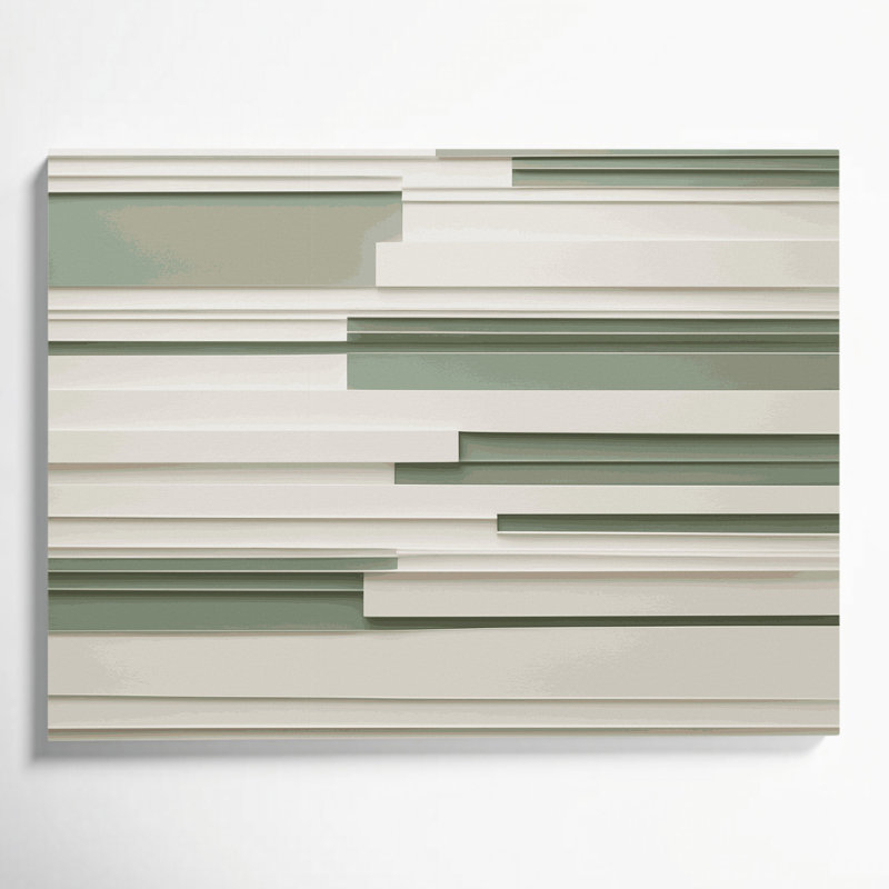 Minimalisme, art mural beige sur toile 82, H 20 po x l 24 po