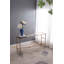 56.5X14x30" Antique Gold Console Table, Mirrored Top